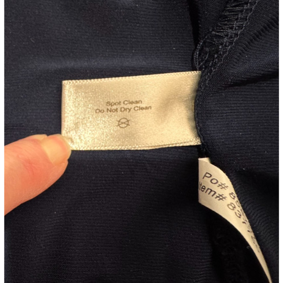 Boston Proper Muse Flapper Tiered Fringe Dress Sz 4 Sleeveless Dk Blue Party - Picture 8 of 9